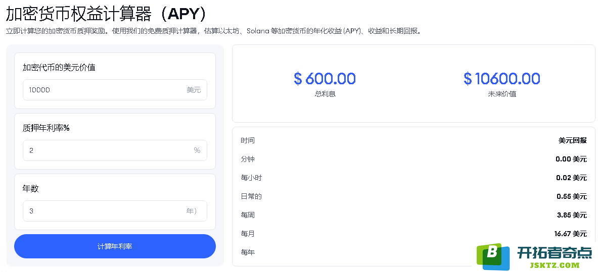 加密货币质押计算工具的全面功能介绍及使用详细指南