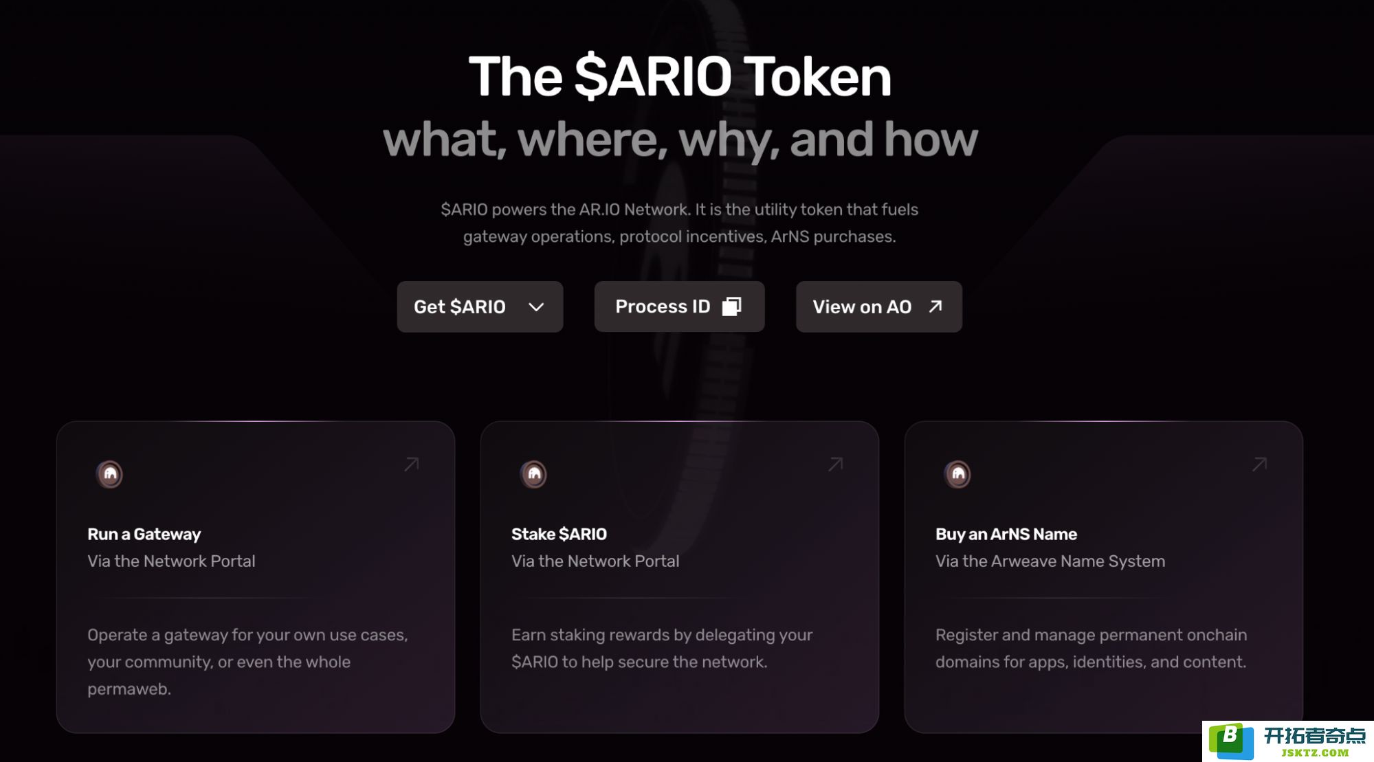 AR.IO 特性图示