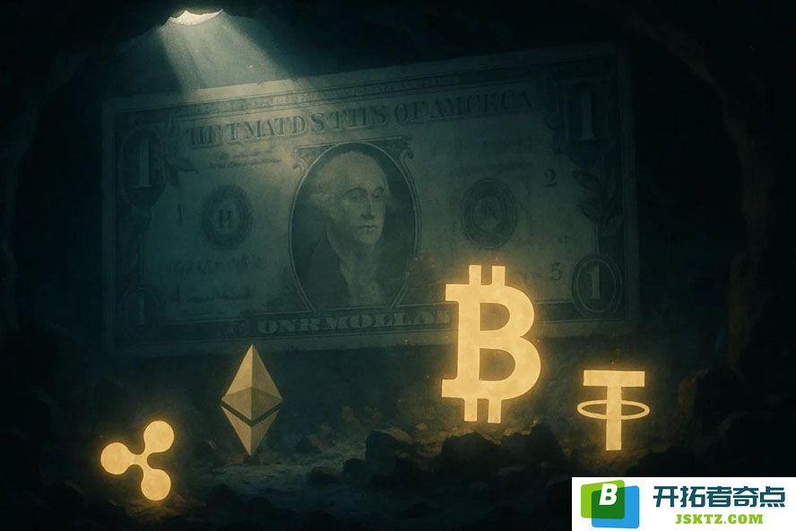 国际货币基金组织前首席Kenneth Rogoff指出：加密货币在全球地下经济中的迅猛发展正在逐渐削弱美元的主导地位