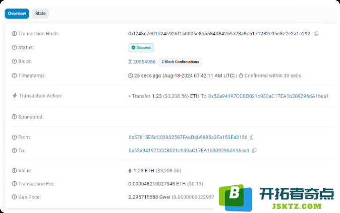 Etherscan 交易概述