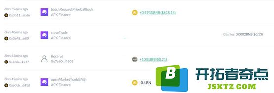 赵长鹏在链上交易所APX Finance开仓Mubarak合约多单！10分钟大赚148%